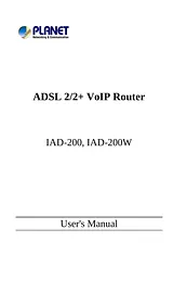 Planet Technology IAD-200W Manual Do Utilizador