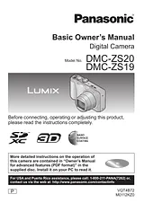 Panasonic DMC-ZS20 Справочник Пользователя