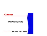 Canon B640 Manuel D’Utilisation