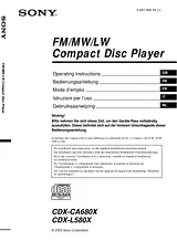Sony CDX-L580X Manual Do Utilizador