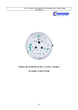 C&E TH101E Analogue Thermometer/ Hygrometer Comfortmeter TH101E Fiche De Données