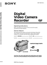 Sony DCR-DVD300 Инструкция