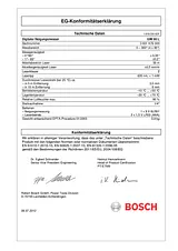 Bosch GIM 60L 0601076300 Declaration Of Conformity