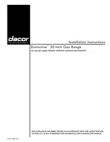 Dacor DR30GIFSLP Installation Instruction