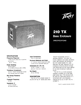Peavey 210 tx Specification Guide