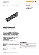 Weidmueller Weidmüller 1248180000 CH20M BUS-PROFIL TS 35X15/250 Measuring Transducer Content: 1 pc(s) 1248180000 Data Sheet