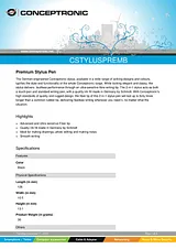 Conceptronic Premium Stylus Pen 110504701 Manual De Usuario