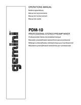 Gemini PDM-10 User Manual