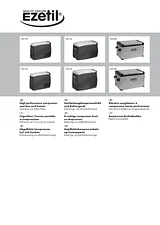 EZetil Cool Box Litres V 12 V, 24 V, 110 V, 230 V Silver 58 l Ezet 778775 Manuel D’Utilisation