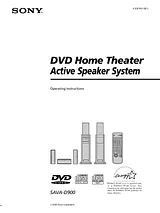 Sony SAVA-D900 User Manual