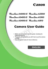 Canon PowerShot A2400 IS Betriebsanweisung
