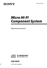 Sony CMT-HX3R Manual Do Utilizador