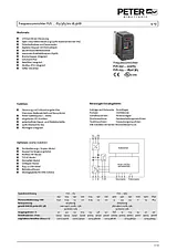 Peter Electronic PETER electronic 1-phase frequency inverter, to , 2T100.23220 2T100.23220 데이터 시트