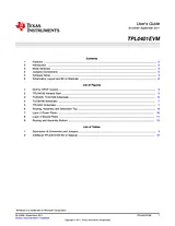 Texas Instruments Evaluation Module for TPL0401 TPL0401EVM TPL0401EVM Datenbogen