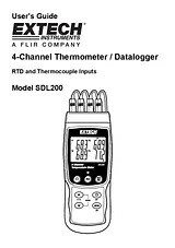Extech Digital Thermometer SDL200 Manuel D’Utilisation