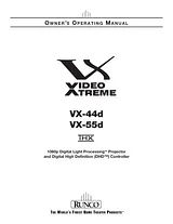Runco VX-55d Manual Do Utilizador