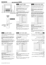 Sony DAV-SR2 Справочник Пользователя