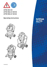 Nilfisk Alto ATTIX 961-01 16A 230/1/50 EU Wet and Dry Vacuum Cleaner 70l 302002900 Fiche De Données