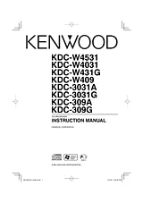 Kenwood KDC-W431G Manual Do Utilizador