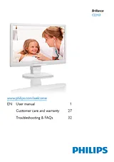 Philips LCD monitor C221S3UCW C221S3UCW/00 사용자 설명서