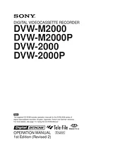 Sony DVW-2000P Справочник Пользователя