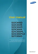 Samsung S22C650K Manuale Utente