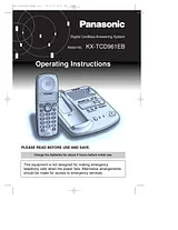 Panasonic kx-tcd961 Manual Do Utilizador
