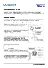 Turbosound TCS-B15A(DP) Benutzerhandbuch