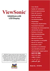 Viewsonic VX2460h-led Manuel D’Utilisation