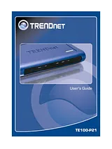 Trendnet TE100-P21 Manual Do Utilizador