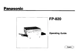 Panasonic FP820 Manuel D’Utilisation