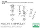 Bkl Electronic Jack plug Plug, straight Pin diameter: 4 mm Red 072149-P 1 pc(s) 072149-P Fiche De Données