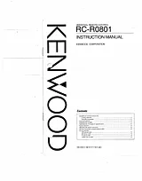 Kenwood RC-R0801 Manual Do Utilizador