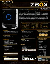 Zotac ZBOX HD-ID11 ZBOXHD-ID11-E Merkblatt