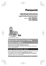 Panasonic KX-TG6592 Справочник Пользователя