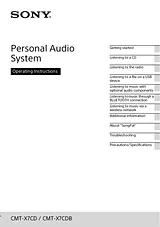 Sony CMT-X7CD CMTX7CDB User Manual