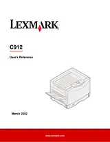 Lexmark c912 Manuel D’Utilisation