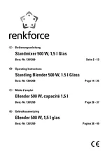 Renkforce Blender 9323c5 Fiche De Données