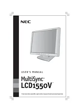 NEC LCD1550V Manual Do Utilizador