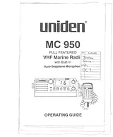 Uniden MC 950 사용자 설명서