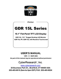CyberResearch GDR 15L-TR User Manual