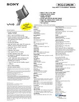 Sony pcg-c1mv Specification Guide