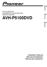 Pioneer AVH-P5100DVD Installation Instruction