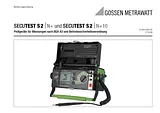Gossen Metrawatt SECUTEST S2N+VDE-tester DIN VDE 0701, 0702, 0751 (hospital beds) M7010-V031 Benutzerhandbuch