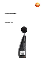 Testo testo 816-1 Sound level-measuring apparatus, Noise-measuring apparatus 0563 8170 ユーザーズマニュアル