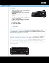 Sony STR-DA1500ES Guia De Especificação