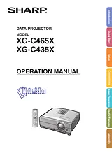 Sharp XG-C435X Manual Do Utilizador