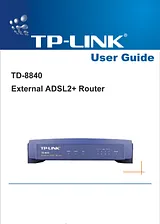 TP-LINK External ADSL2+ Rounter Справочник Пользователя
