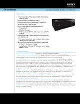 Sony str-da4600es Specification Guide