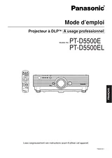 Panasonic PT-D5500EL Manuel D'Instructions